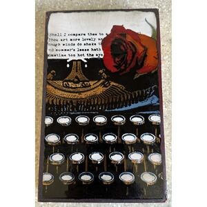 Retired! Houston Llew Spiritiles #267 - WHOLEHEARTED - Love / Typewriter